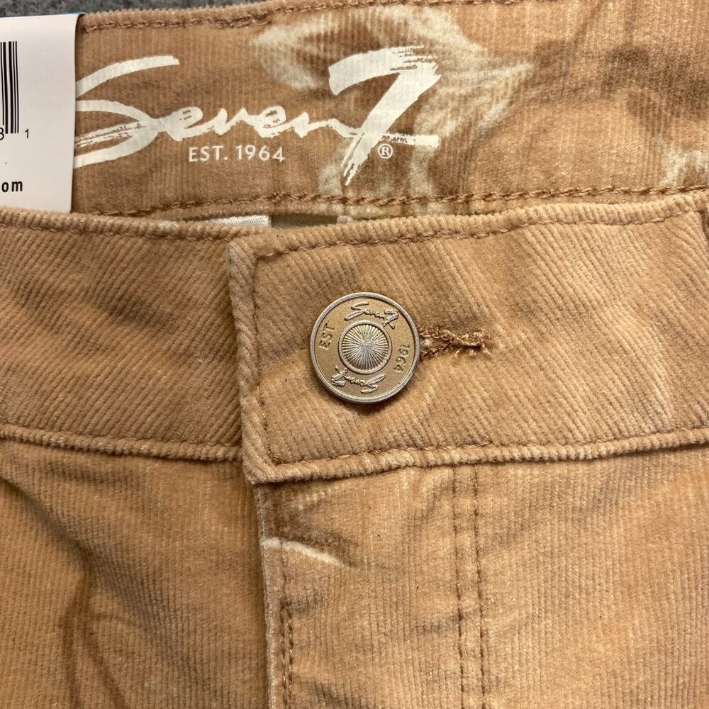 Seven 7 Women's‎ Floral Print Corduroy Pants,Size 12,Hight Rise,Skinny,Stretch - Picture 13 of 13